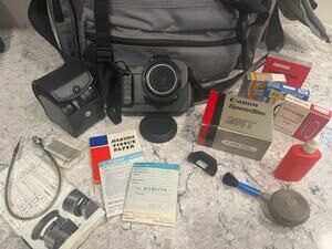 Canon T80 Kit w Lenses Cleaner Filters Bag and Manual